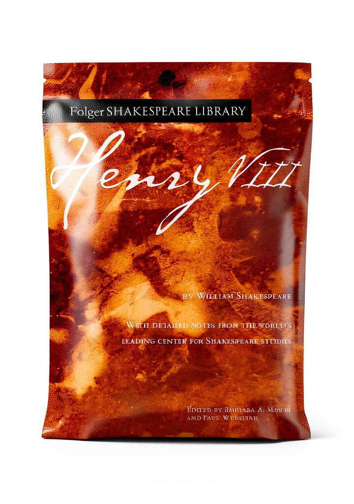 Annotated Shakespeare play open on a tablet showing enhanced typesetting
