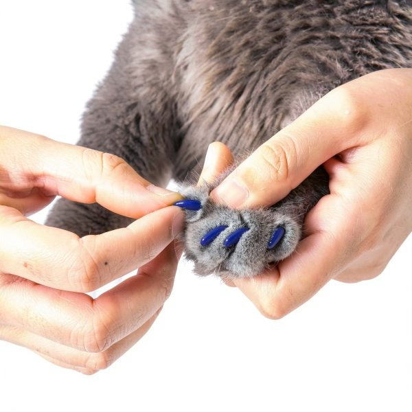 Pets People Cat Nail Caps Non Toxic Adhesive All Life Stages-5