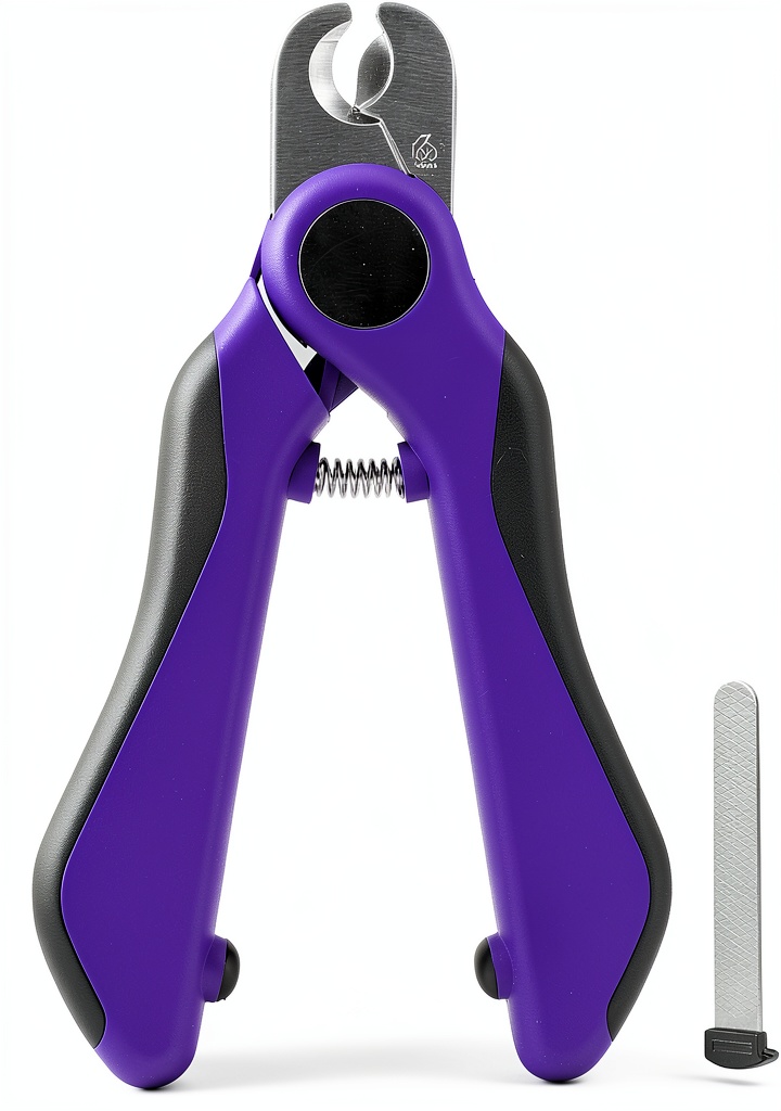 Swihauk pet nail clippers in use on a dog's paw