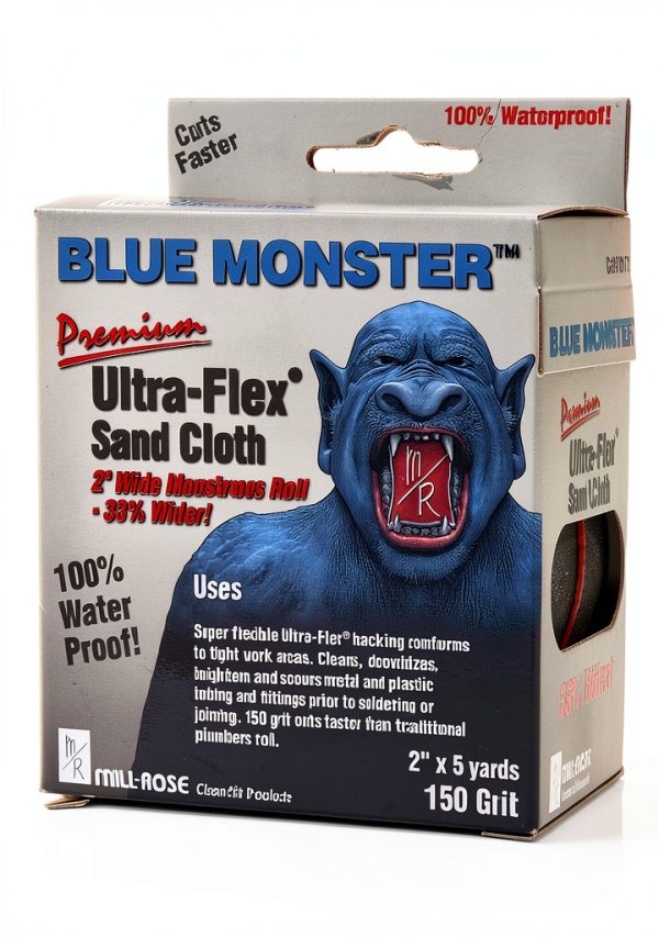 Mill-Rose 70172 Millrose Monster Ultra Flex Premium Mini Strips Abrasive Cloths, 2" x 5-Yard, Blue-2