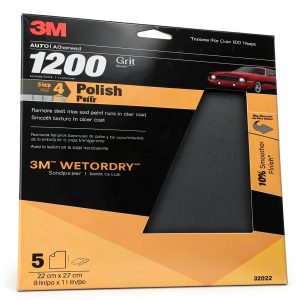Paper Sheets 9" X 11" Micro Fine 1200 3M 32022 Sanding Roll-0