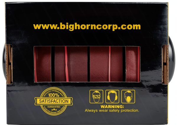 Big Horn 22180 Abrasive Roll Pack 4 Rolls 1in x 20 ft Aluminum Oxide-2