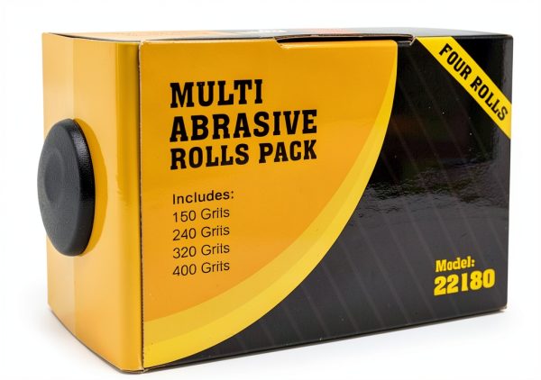 Big Horn 22180 Abrasive Roll Pack 4 Rolls 1in x 20 ft Aluminum Oxide-0