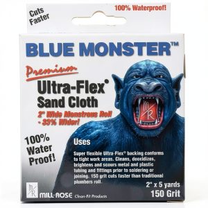 Mill-Rose 70172 Millrose Monster Ultra Flex Premium Mini Strips Abrasive Cloths, 2" x 5-Yard, Blue-0